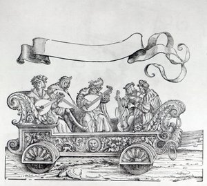 Escena de la procesión triunfal de Maximiliano, c.1516-18 de Hans Burgkmair